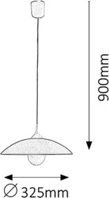 Rabalux 4613 - Lampadario CUPOLA RANGE 1xE27/60W/230V