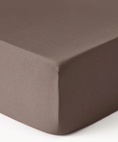 Lenzuolo con angoli in raso di cotone Comfort