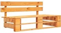 Panca da Giardino in Pallet in Legno Marrone Miele 45765