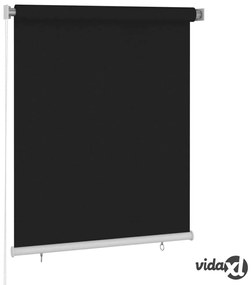 vidaXL Tenda a Rullo per Esterni 120x140 cm Nera