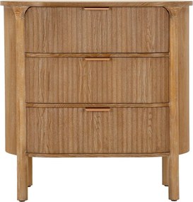 Cassettiera di colore naturale in abete massiccio 80,5x82x47 cm Gothenburg – Mauro Ferretti