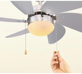 Globo 03801 - Ventilatore da soffitto RIVALDO 1xE14/60W/230V