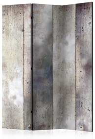Paravento separè Ombre di grigio (3-parti) - composizione in texture di pietra