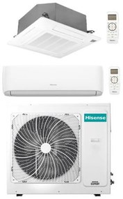 Climatizzatore Condizionatore Hisense Hi Comfort + Cassetta 4 vie R32 Dual Split Inverter 9000 + 18000 btu con u.e. 3AMW62U4RJC novitá Classe a++/a+