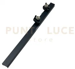 Base nero snodo portalampada incluso 2 luci attacco gu10