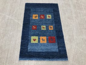 Gabbeh Tappeto persiano 80 x 120 Blu (Iran) Annodato A Mano