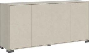 Madia in legno a 4 ante e 2 vani con ripiani 172 cm KYLA Grigio