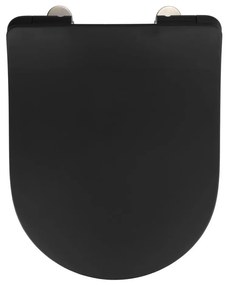 WENKO 23827100-WC sedile WC SEDILO 45,2x36,2 cm nero/argento