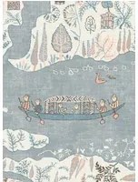 Lewis & Wood Carta da parati Regatta - Blue Almond