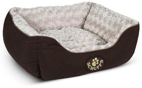 Letto per cani in peluche marrone scuro 40x50 cm Scruffs Wilton - Plaček Pet Products