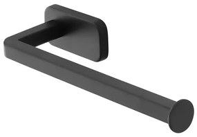 Porta salviette a muro 25 cm in acciaio inox nero con doppio fissaggio