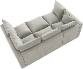 Divano grigio chiaro 255 cm Manao – Makamii