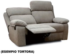 Divano Recliner 2 Posti Grigio