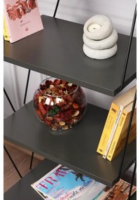 Libreria BALABAN 165x48 cm antracite/nero