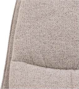 Poltrona beige girevole con rivestimento in bouclé Bosley – Actona