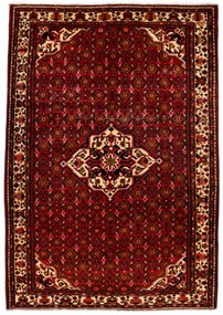 Hosseinabad Tappeto 300x210 Rosso (Iran) Annodato A Mano