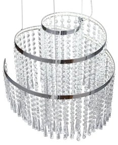Lampada a sospensione LED in argento ø 38 cm Pomp - Trio