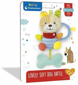 Peluche con Sonagli Clementoni Lovely Dog 18 x 25 x 6 cm