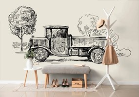 Carta da parati – Camion in stile retrò