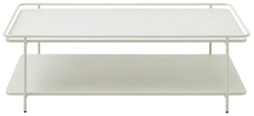 Tavolino da salotto grigio chiaro in metallo 55x110 cm Yuba – Unique Furniture