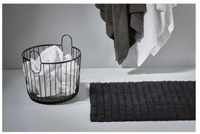 Tappetino da bagno nero 80x50 cm Tiles - Zone