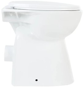 WC Sospeso con Design Senza Bordi 7 cm Più Alto Ceramica Bianca