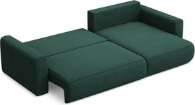 Divano angolare verde allungabile/con contenitore (con penisola a destra/con chaise lounge) Kapua – Makamii