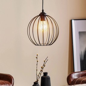 HELAM Lampada a sospensione Cumera con paralume a gabbia, Ø 24 cm
