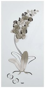 Arti e Mestieri Pannello decorativo per parete Orchidea - 4 colori BIANCO/SABBIA