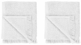 Set di 2 asciugamani in cotone bianco 30x50 cm Frino - Blomus