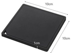 Tappetino nero quadrato per pentole calde Tower - YAMAZAKI