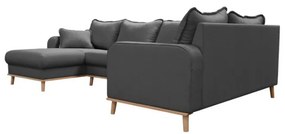 Divano angolare grigio scuro (angolo sinistro) Beata - Ropez