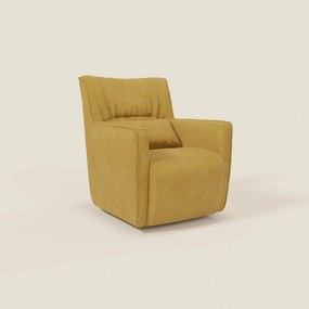 Tulla Poltrona girevole in tessuto impermeabile T02 giallo