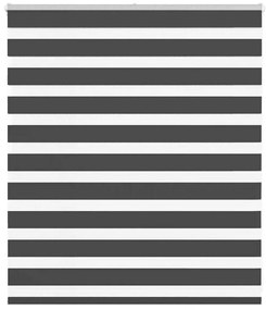 Tenda A Rullo Zebra Nero Larghezza Tessuto 120,9 Cm Poliestere /