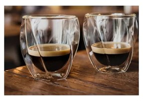 Tazze in set per cappuccino/con parete doppia 2 pz 250 ml Cristallo – Vialli Design