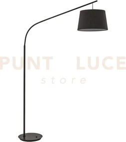 Daddy lampada da terra in metallo e paralume in tessuto 1 luce atta...