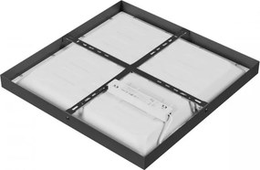 Plafoniera LED 24/35/40W IP20 40x40cm CCT Quadrata - Nera