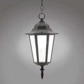 Lampadario da esterno 1xE27/20W/230V IP43 nero