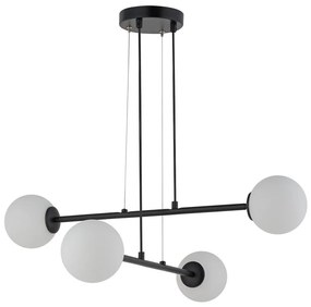 Lampadario a sospensione con filo BALANS 4xG9/12W/230V nero