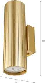 Brilagi - Lampada da parete CRISPINA 2xGU10/10W/230V 20 cm dorata