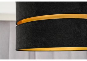 Duolla - Lampadario a sospensione con filo DUO 1xE27/15W/230V diametro 40 cm nero/oro