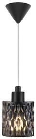 Nordlux - Lampadario a sospensione con filo HOLLYWOOD 1xE27/60W/230V fumé