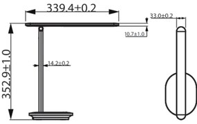 Philips - Lampada da tavolo Touch a LED IVORY LED/5W/5V 2700/3600/5000K CRI 90