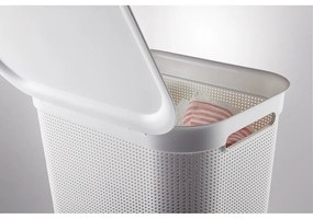 Cesto per biancheria in plastica bianca 50 l Brisen - Rotho
