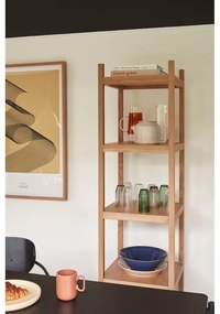 Scaffale in legno di rovere 45x180 cm Mason - Hübsch