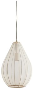 Lampadario beige con paralume in vetro ø 28 cm Itela - Light &amp; Living