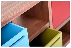 Libreria effetto noce 70x159 cm Berlin - TemaHome