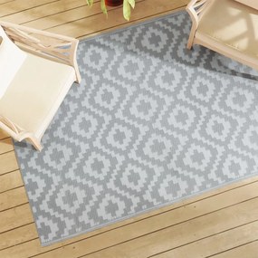 Tappeto Da Esterni Arakıl Grigio 140x200 Cm İn Pp /
