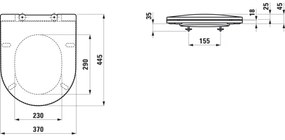 LAUFEN H8989650000001 - Sedile WC PRO in Duroplast/bianco