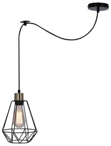 Lampadario a sospensione con filo PRIMO 1xE27/60W/230V ragno